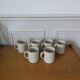 Six ceramic mugs