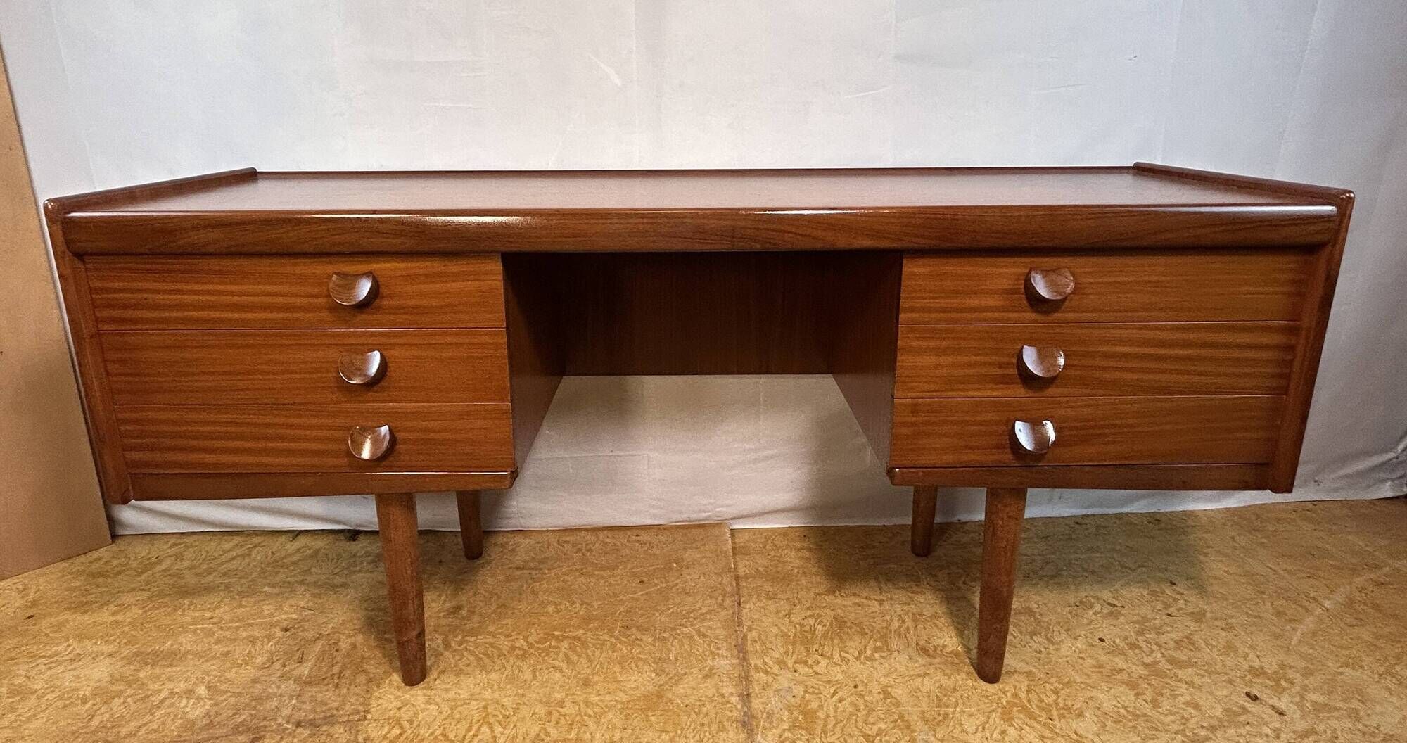 Mid-Century Retro Vintage Teak Desk by White & Newton (1960s)