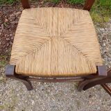4 Old Straw Chairs