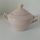 Art Deco sugar bowl and milk jug Céranord Saint-Amand pale pink