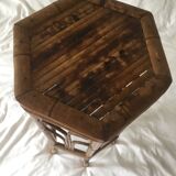Wicker side table