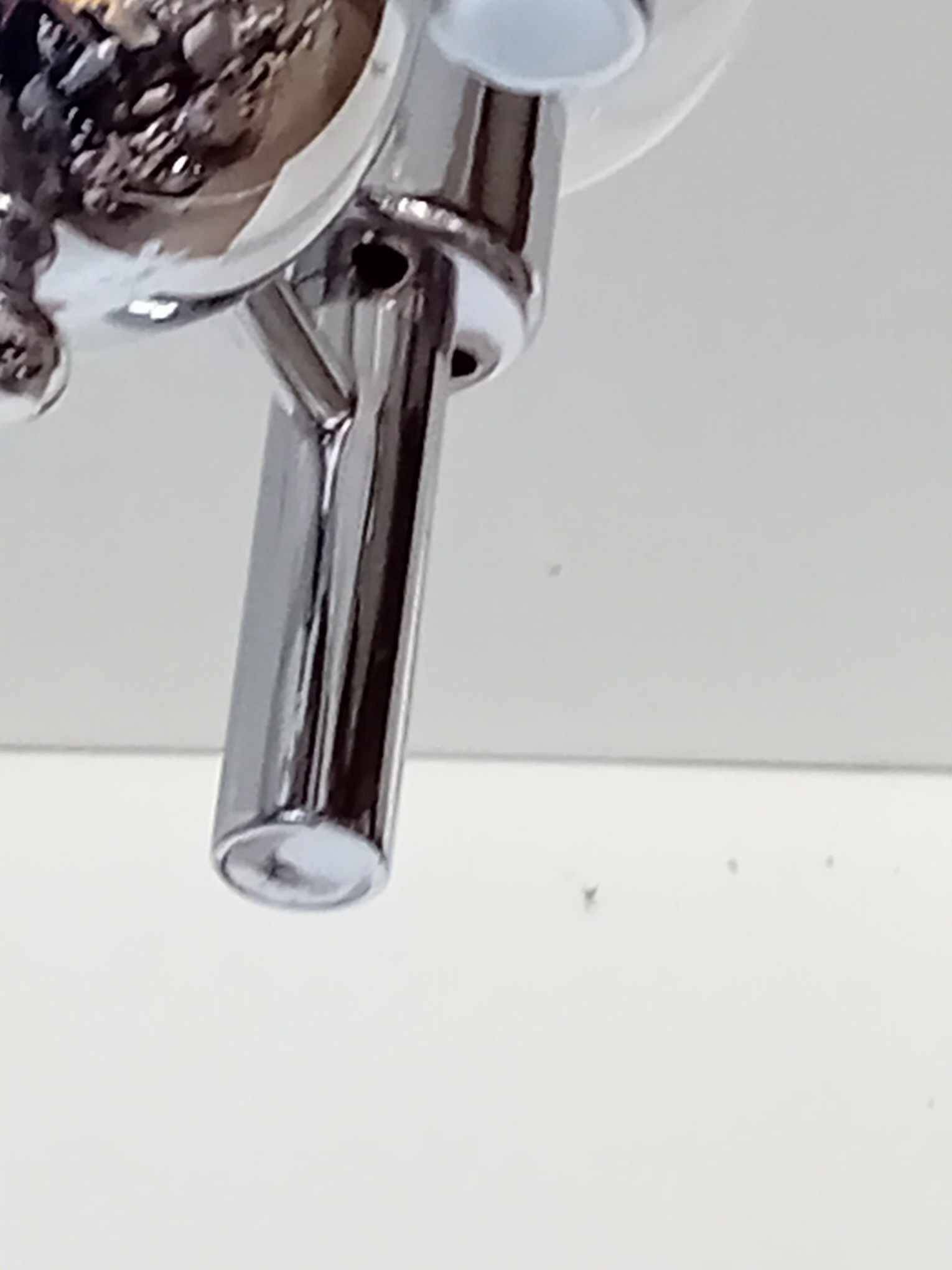 Chandelier with 3 branches space art 70's murano