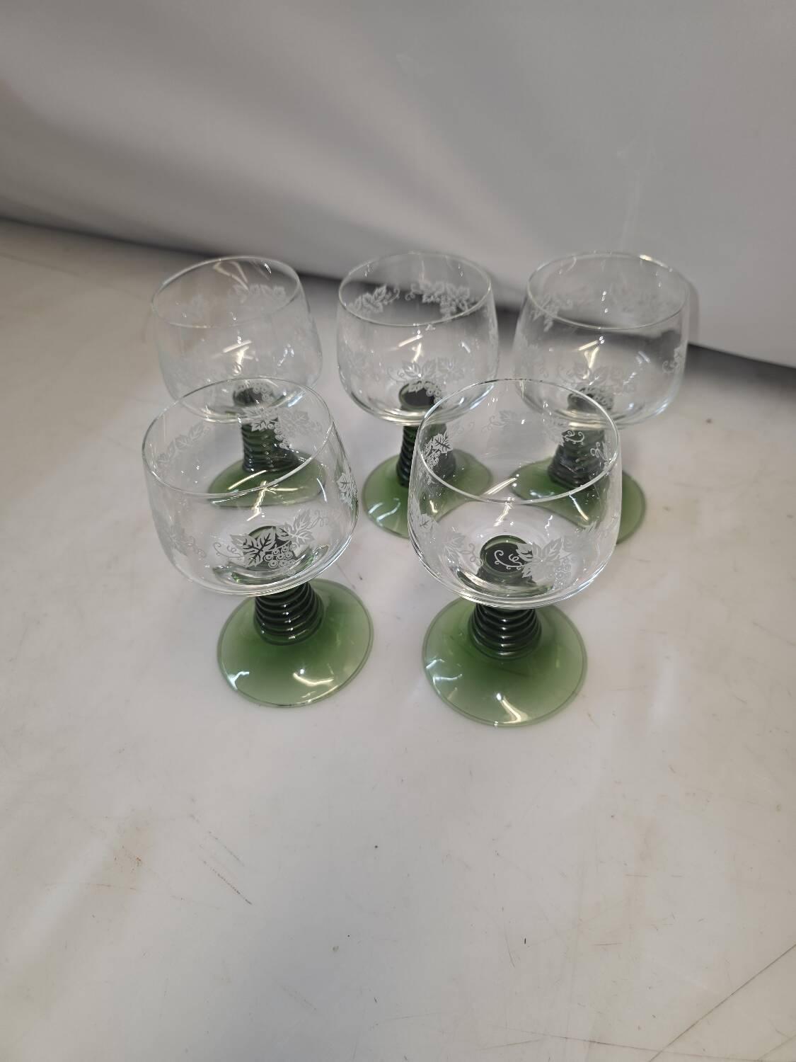 5 Alsace wine glasses from the 70s