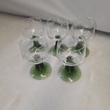 5 Alsace wine glasses from the 70s