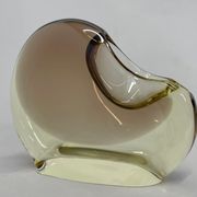 Set of Art Glass Bowl and Ashtray by designer Josef Cvrček, 1960's