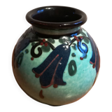 Paul Jacquet enamelled ceramic vase 1930