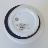 Applique murale vintage Pop Art en verre noir et blanc