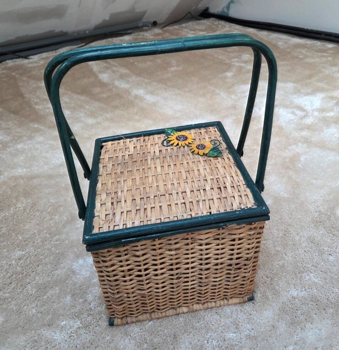 Panier vintage en osier