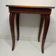 Small antique Italian inlaid table with Swiss music box.
