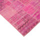 Handwoven oriental overdyed 202 cm x 303 cm pink patchwork rug