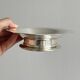 Vintage silver-plated shell butter dish