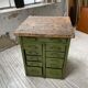 Meuble établi rangement militaire industriel vert