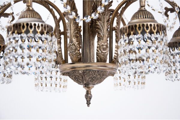 Lustre en cristal, France, années 1940