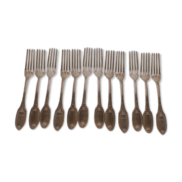Fourchettes Christofle métal argenté