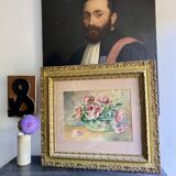 Watercolor bouquet of roses