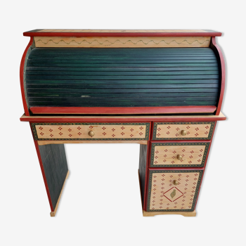 Bureau secrétaire avec volet roulant style américain