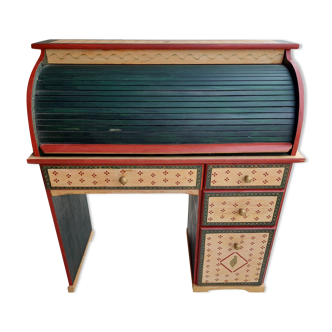 Bureau secrétaire avec volet roulant style américain