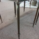 Marble and brass nesting table