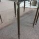 Marble and brass nesting table