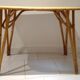 Vintage rattan dining table in the 60s