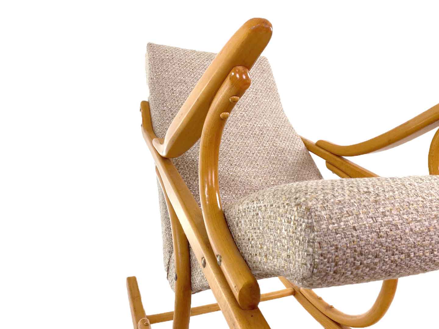 Vintage rocking chair by michael thonet for ton, 1960s