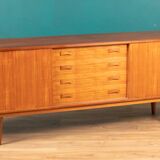 Retro Teak Danish 1960s Long Mid Century Sideboard By Clausen & Søn Denmark