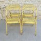 4 folding chairs in Plichaise metal from the Souvignet brand, 60s