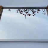 Art deco art deco wood and mirror serving tray