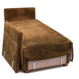 Vintage velvet bench/daybed,1960