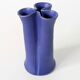 Blue ceramic soliflore vase, Aage Würtz Denmark, 1960s