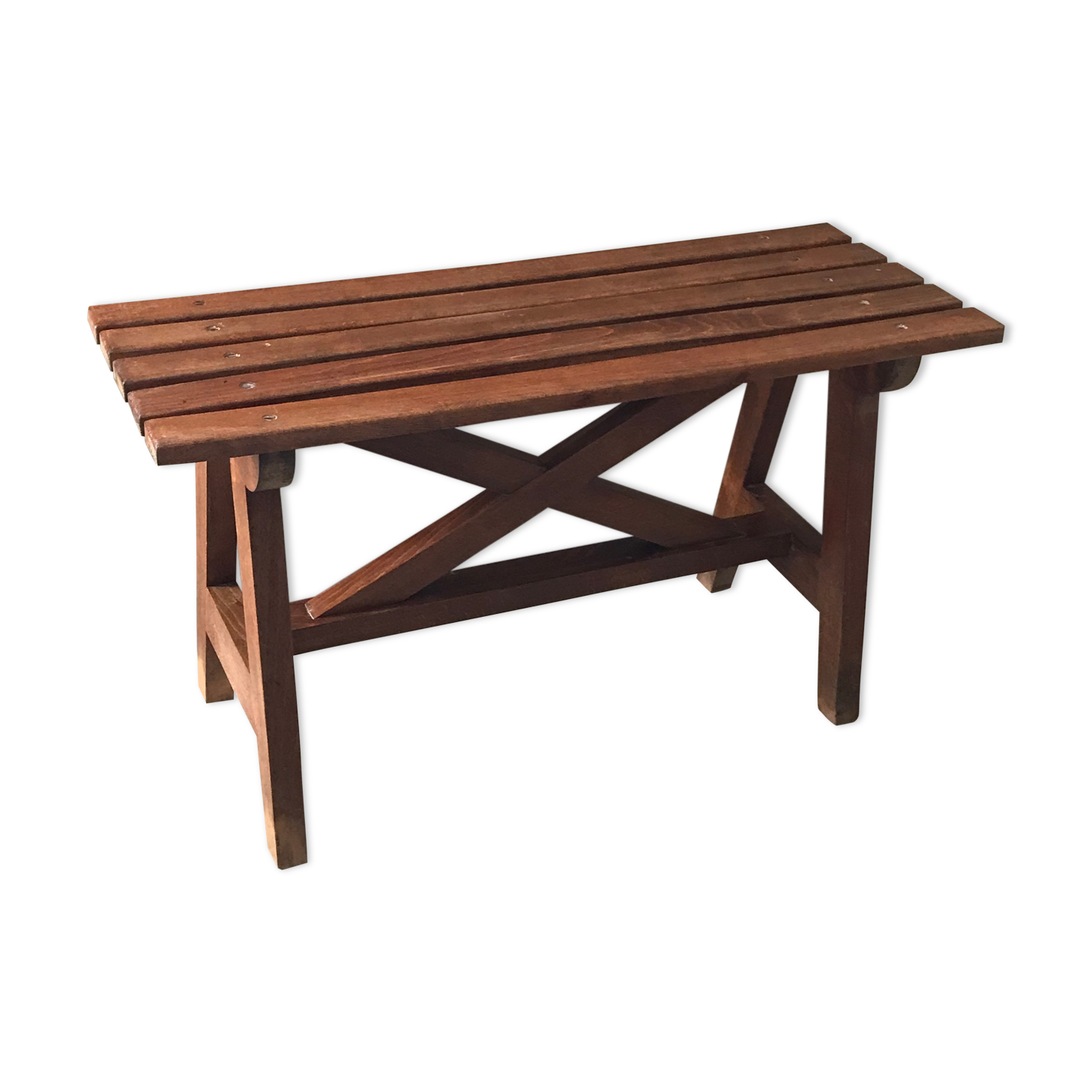 Vintage oak bench years 60