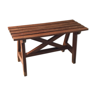 Vintage oak bench years 60