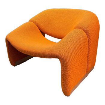 Orange Groovy armchair Pierre Paulin