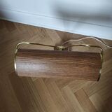 Lampe Jumo art déco, streamline, modèle bois et or
