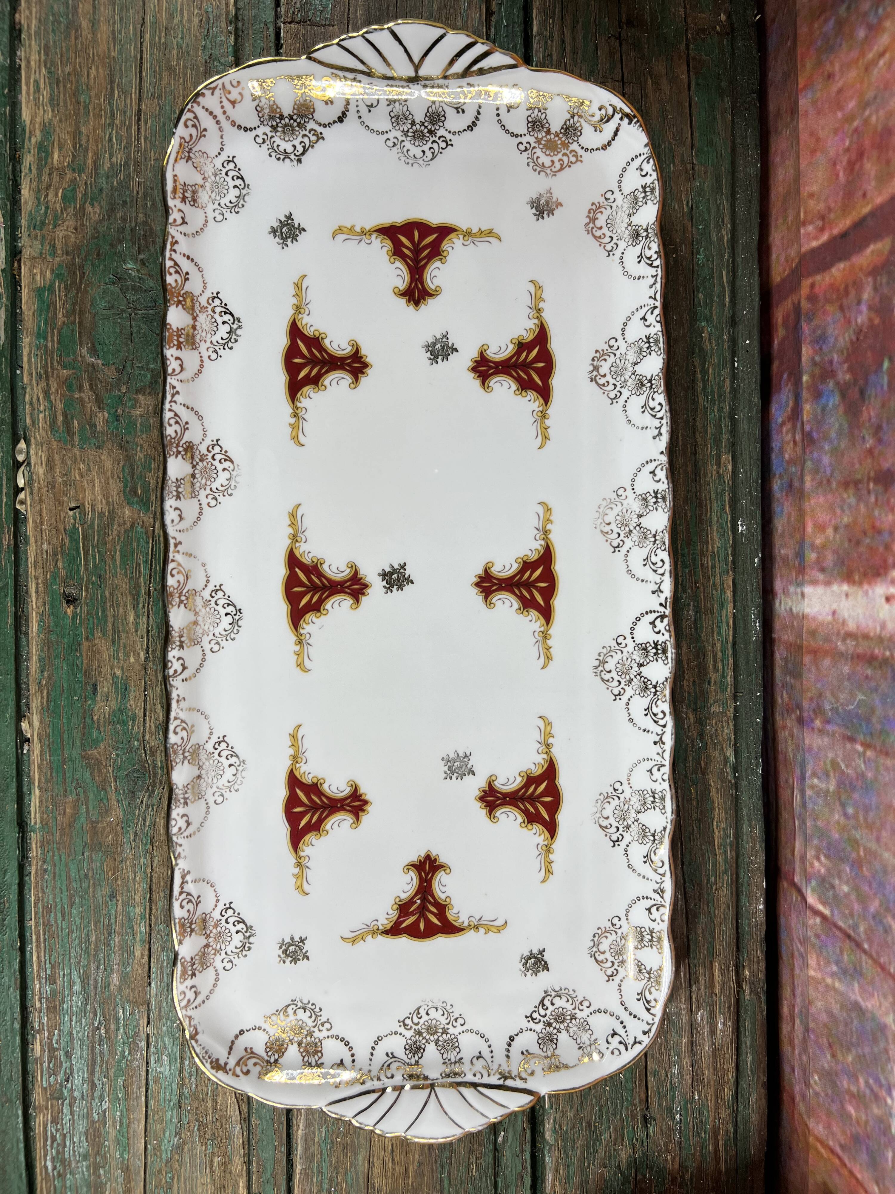 Porcelain cake dish from paris
