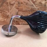 Ancienne Applique E de KARTELL Design Laviani Bakélite Noir + Métal Chromé #B015