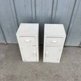 Set of 2 small 50s bedside tables