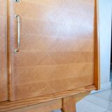 MINVIELLE sideboard, Ash and mahogany, 1950s