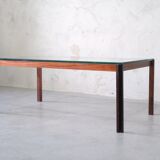 Table basse en palissandre minimaliste danoise, années 1960