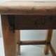 Old farm or workshop stool in oak