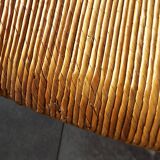 6 straw chairs with high backs