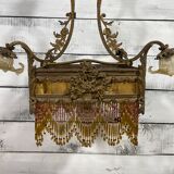 Antique brass chandelier