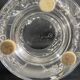Vase on pedestal with foliage decoration signed lalique saint-cloud, possible pair