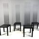 Vintage high back dining chairs, 1980s