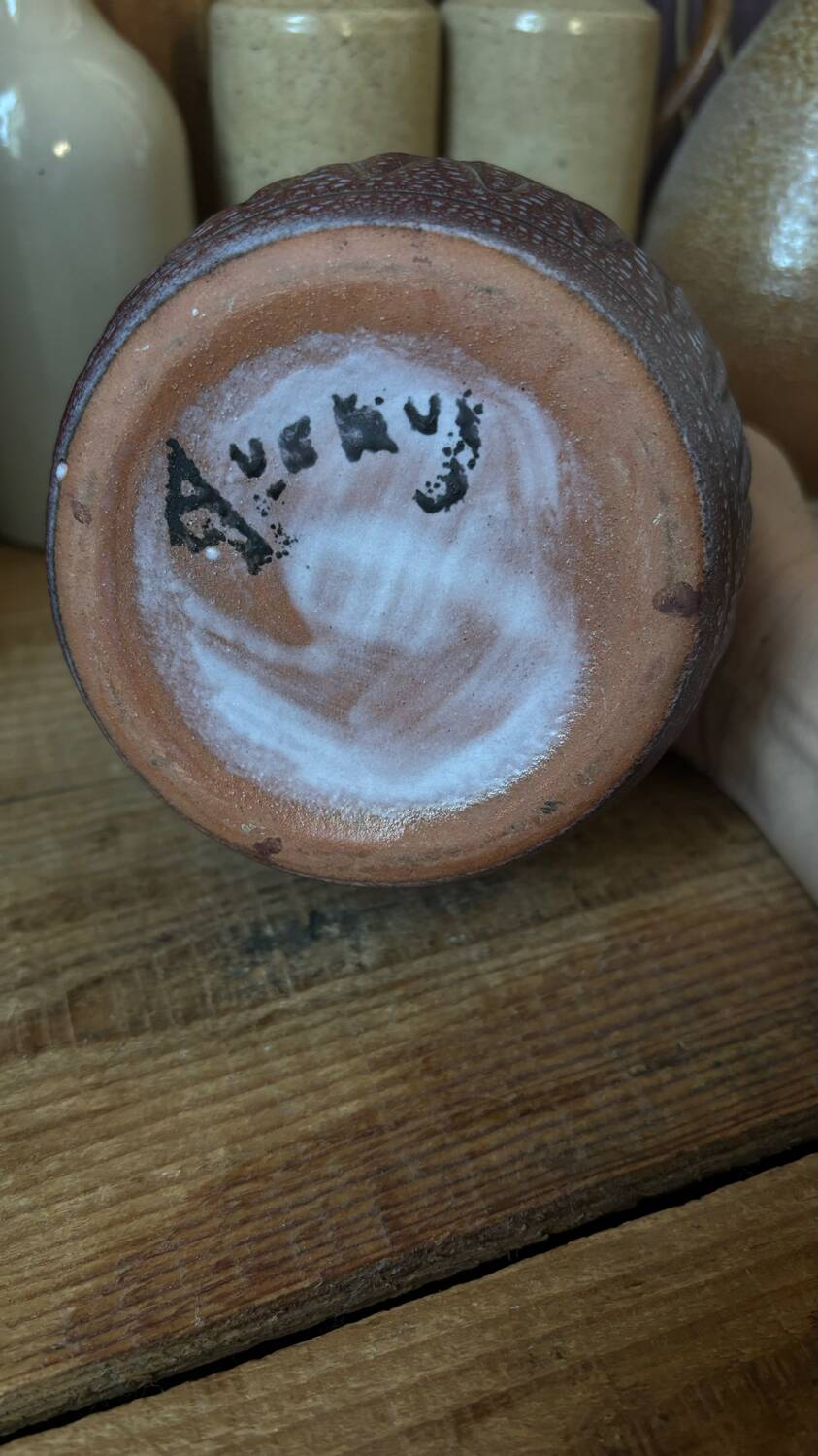 Jean Austryu (1910-2012) French ceramic 1950's, ceramic vase, France Céramique