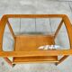 Mid-Century Modern Beech, Glass & Brass Serving Trolley, Germany 1950s