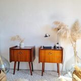 Pair of vintage bedside tables