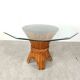 Vintage bamboo dining table, 1970s