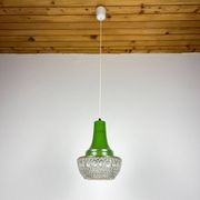 Green suspension light in mid-century style by Targetti Sankey, 1960s.