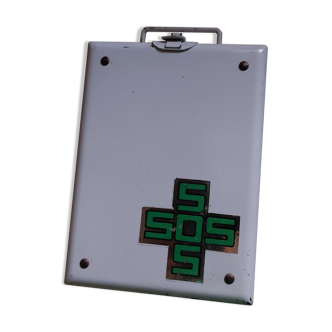 Old sheet metal medicine box